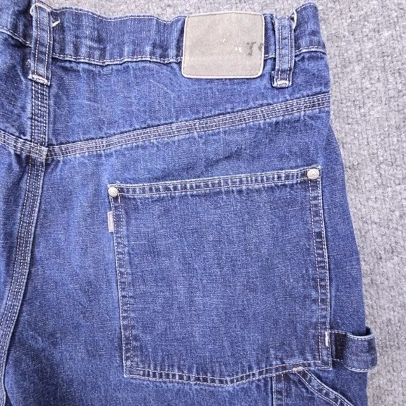 Vintage Y2K Baggy Levis Silver Tab Carpenter Fit 38 X 30 Jeans - Picture 3 of 10